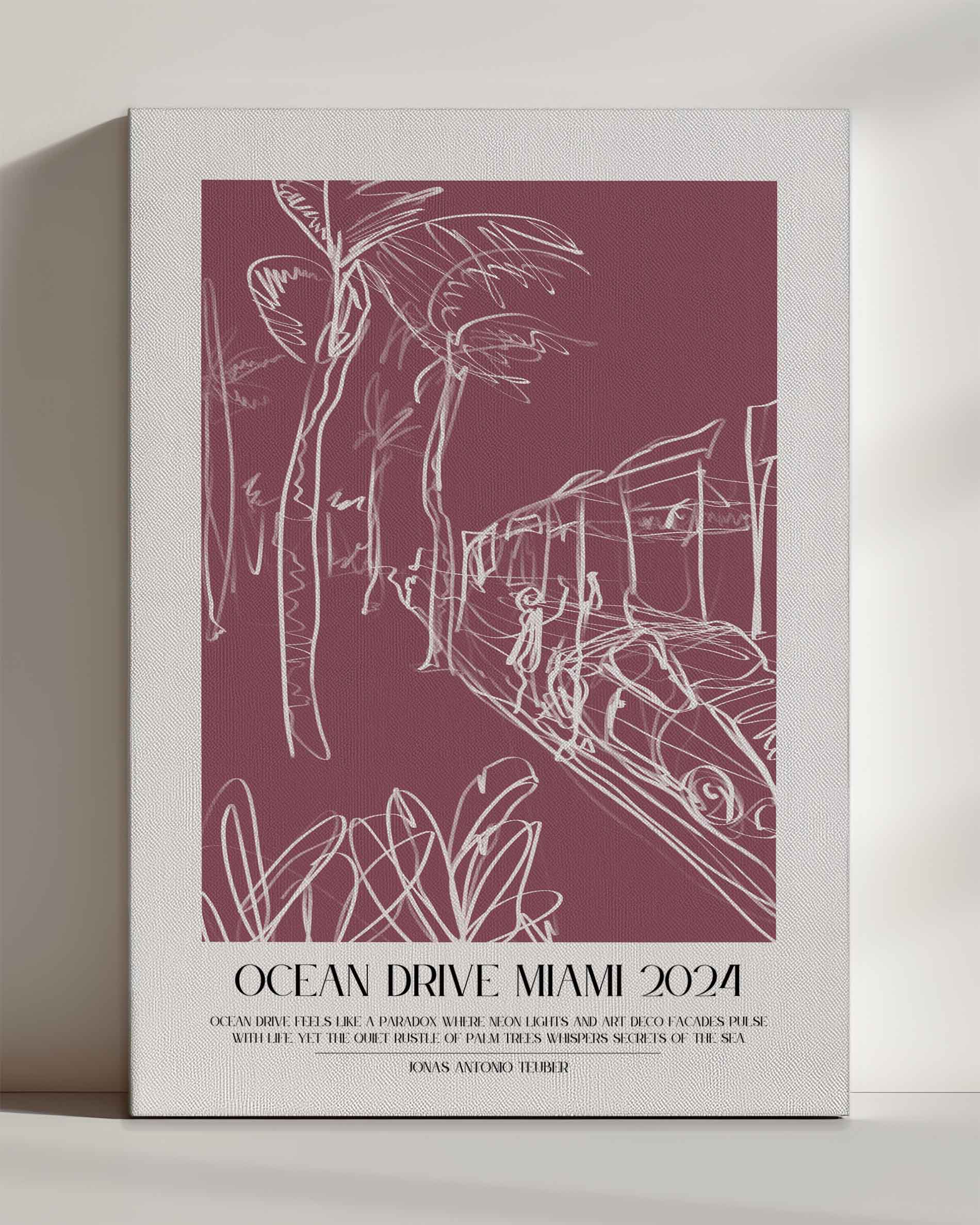 Ocean Drive - Leinwand