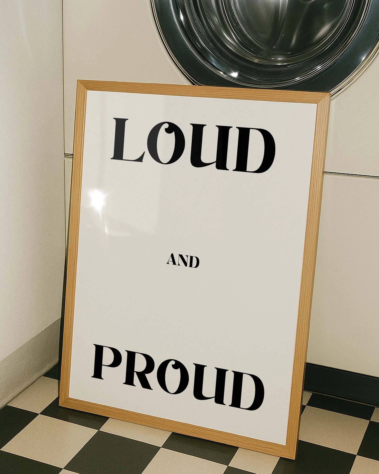Loud and Proud Poster – FineArt Wandbild, moderne Kunst & Fine Art Print von Spawnd, handgefertigt & Made in Germany