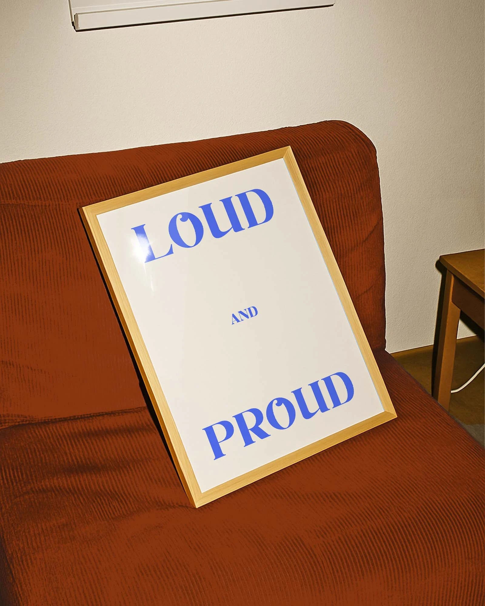 Loud and Proud Poster – FineArt Wandbild, moderne Kunst & Fine Art Print von Spawnd, handgefertigt & Made in Germany