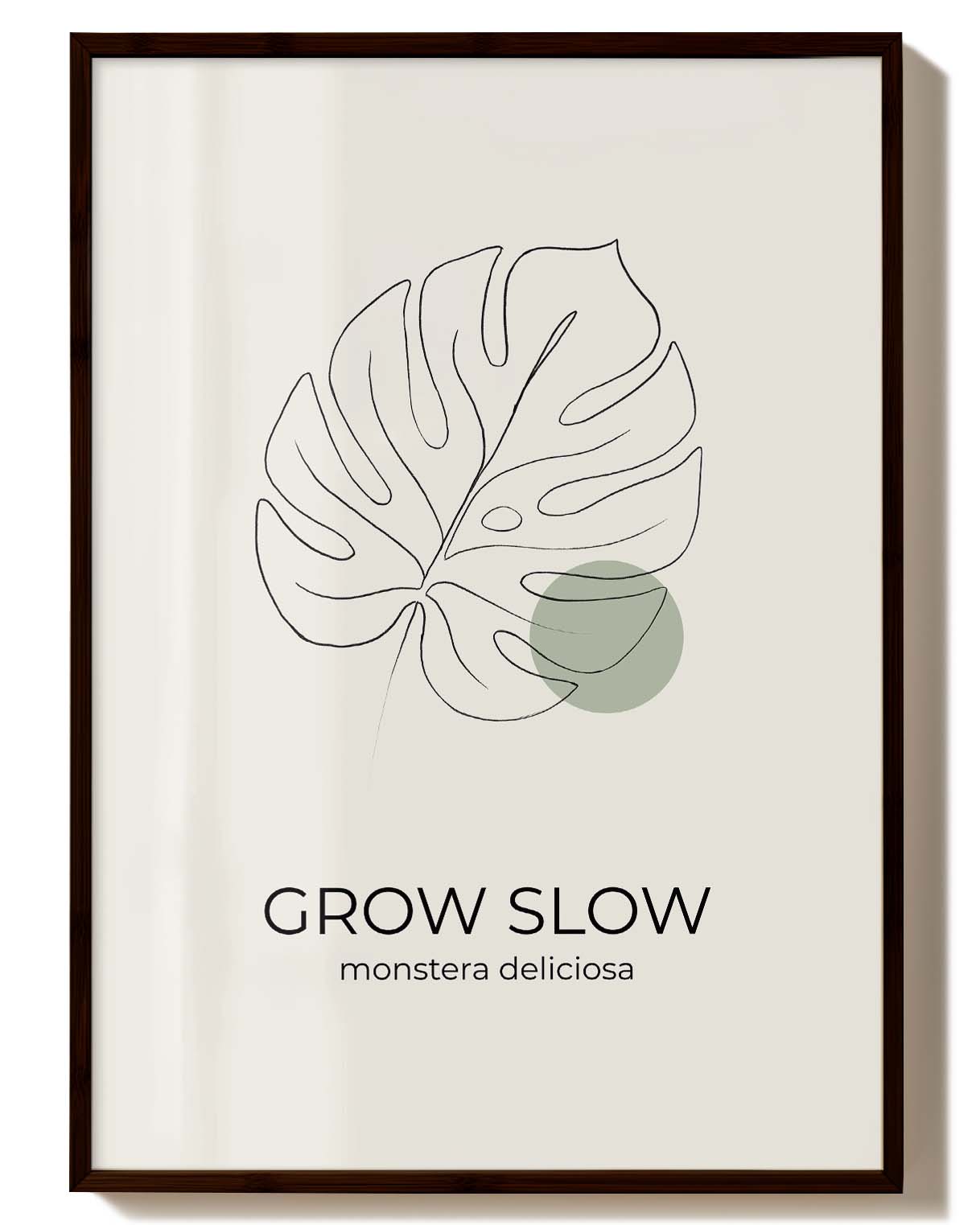 Monstera Dekorationsposter – Grow Slow