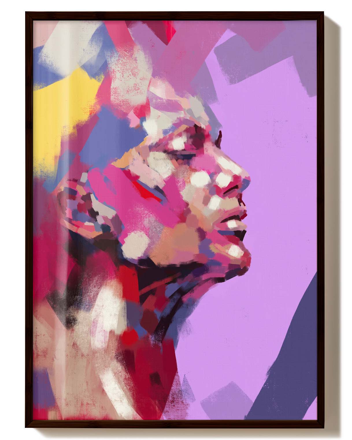 Sound of Silence | Modernes Portrait-Poster