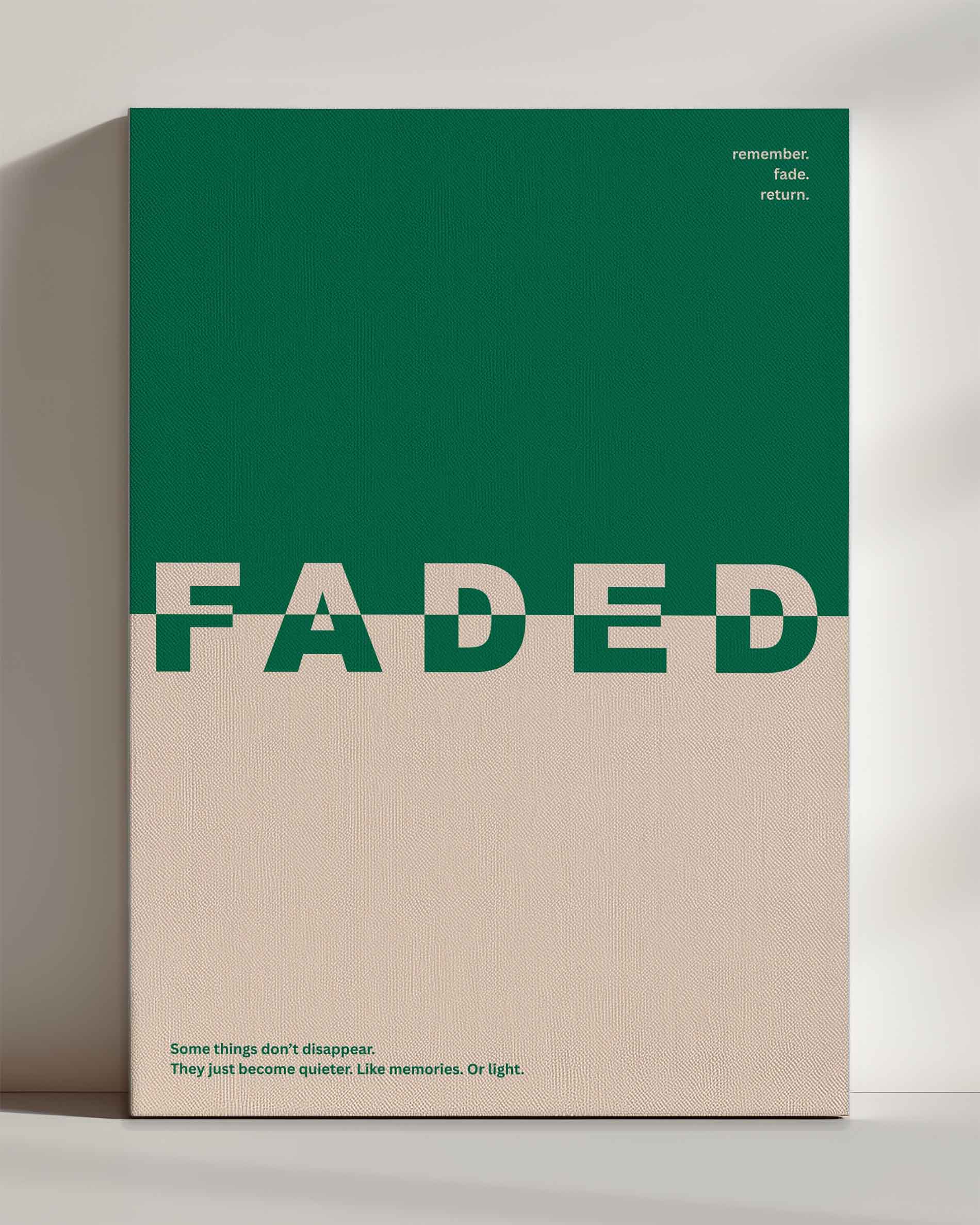 Faded - Leinwand
