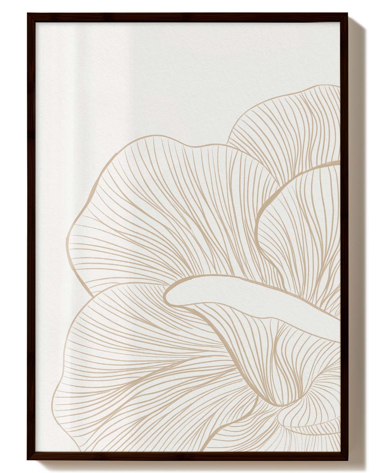 Dekorationsposter Fächer – Botanische Linien