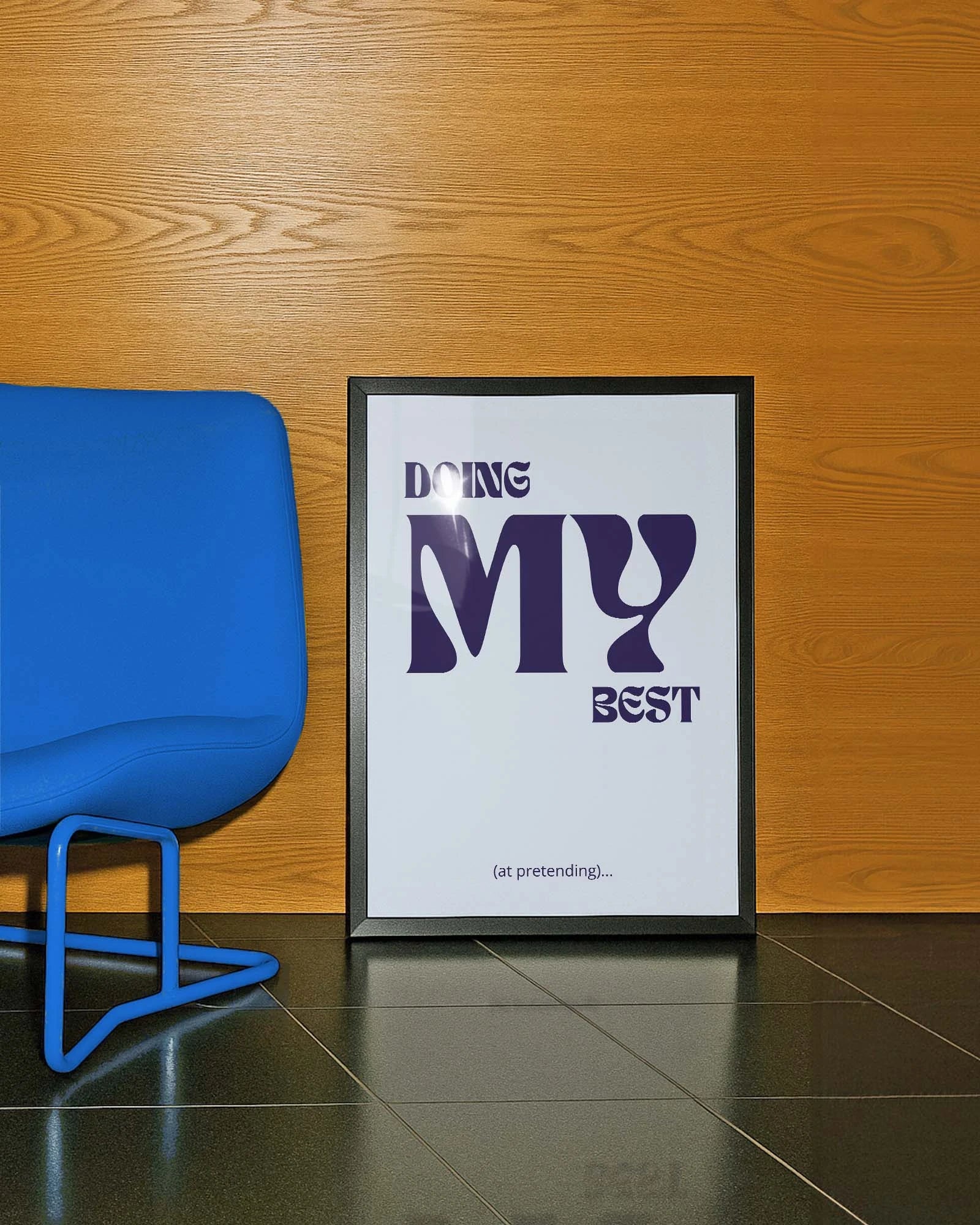 Pretending Poster – FineArt Wandbild, moderne Kunst & Fine Art Print von Spawnd, handgefertigt & Made in Germany
