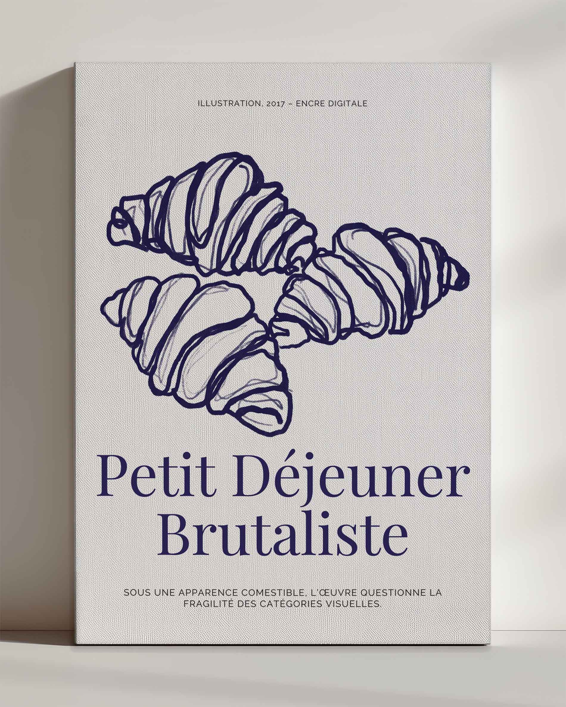 Petit Dejeuner brutaliste - Leinwand
