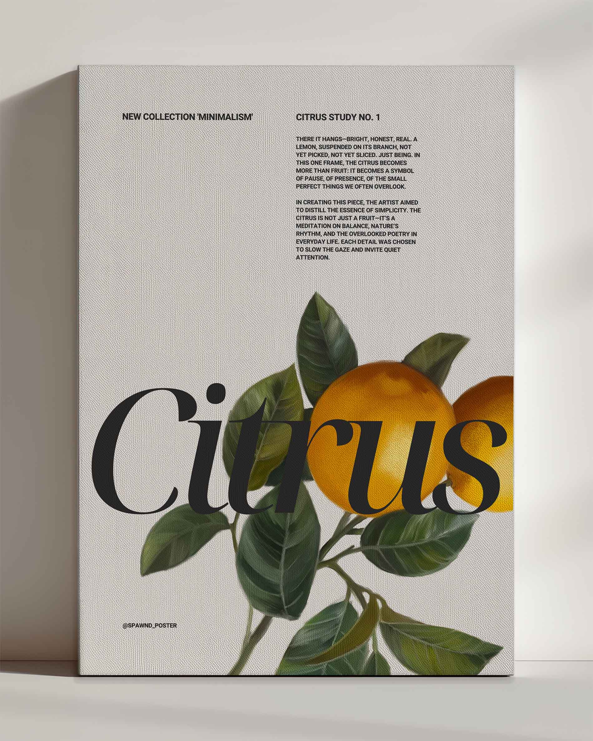 Citrus - Leinwand