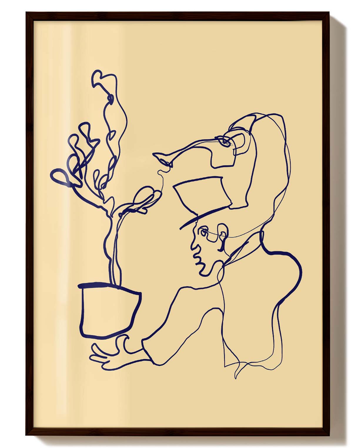 Magic Planto Poster – FineArt Wandbild, moderne Kunst & Fine Art Print von Spawnd, handgefertigt & Made in Germany