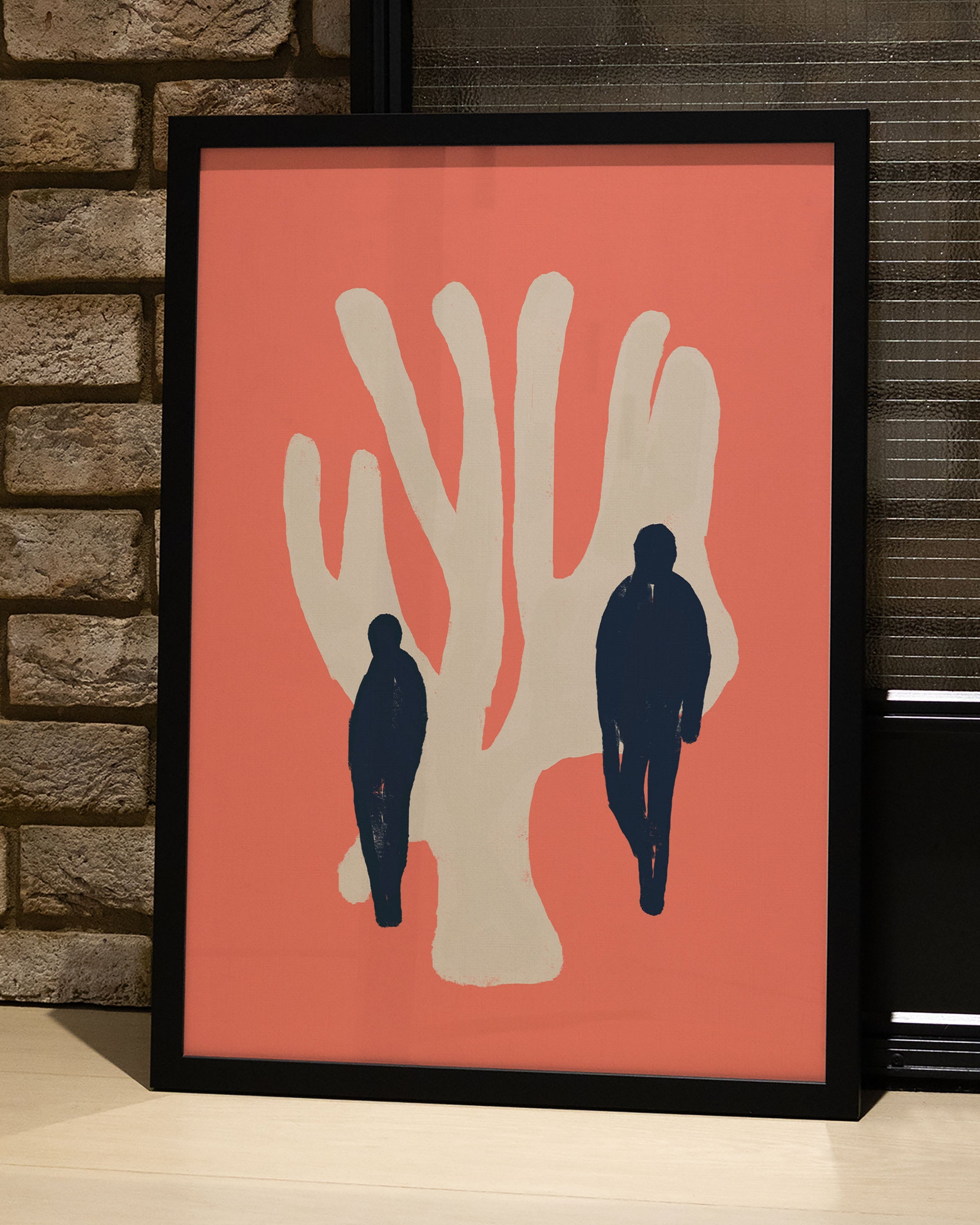 Rooted Together Poster – FineArt Wandbild, moderne Kunst & Fine Art Print von Spawnd, handgefertigt & Made in Germany