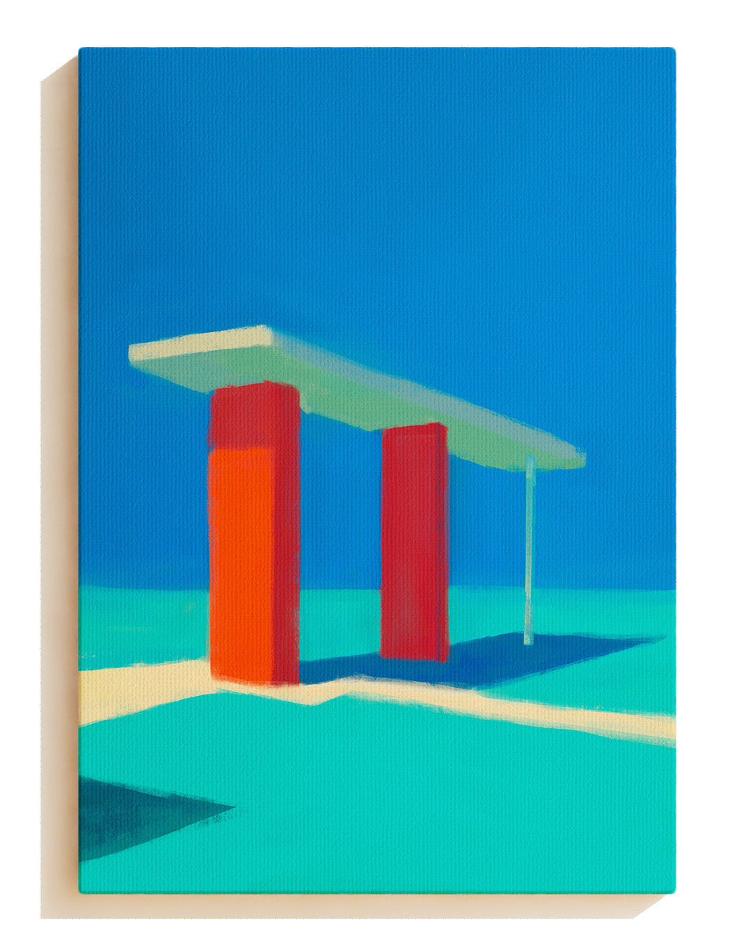 Gasstation - Leinwand