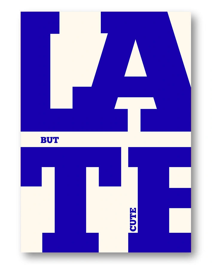 Late Poster – FineArt Wandbild, moderne Kunst & Fine Art Print von Spawnd, handgefertigt & Made in Germany