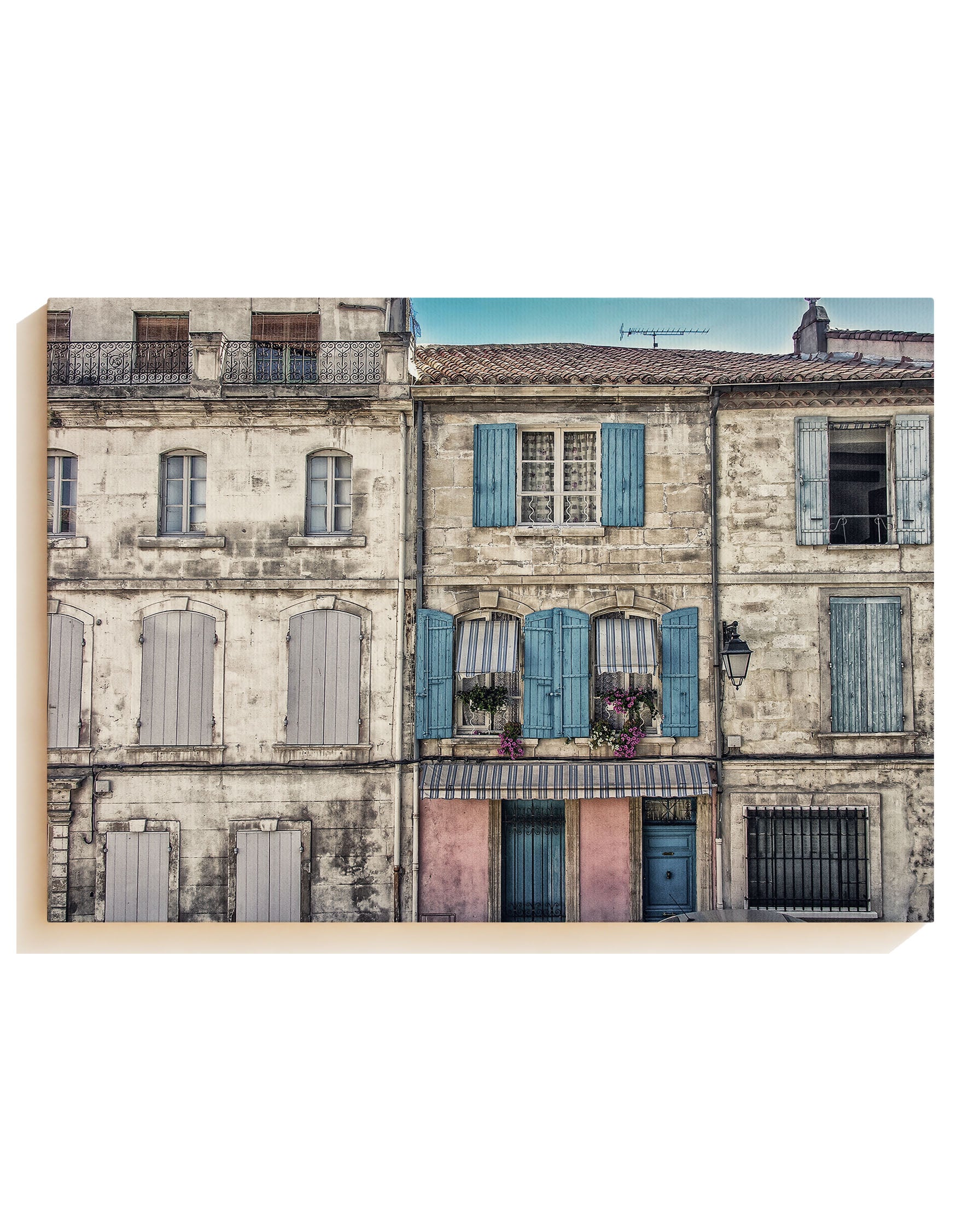 Fenster der Provence - Leinwand