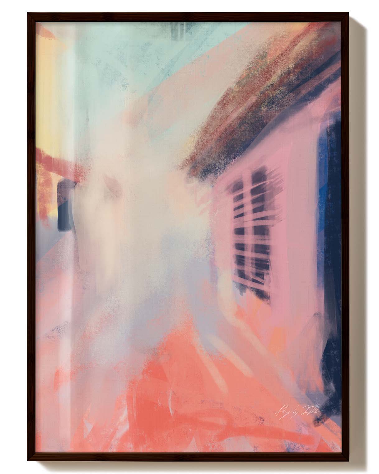 Alley | Abstraktes Straßen-Poster