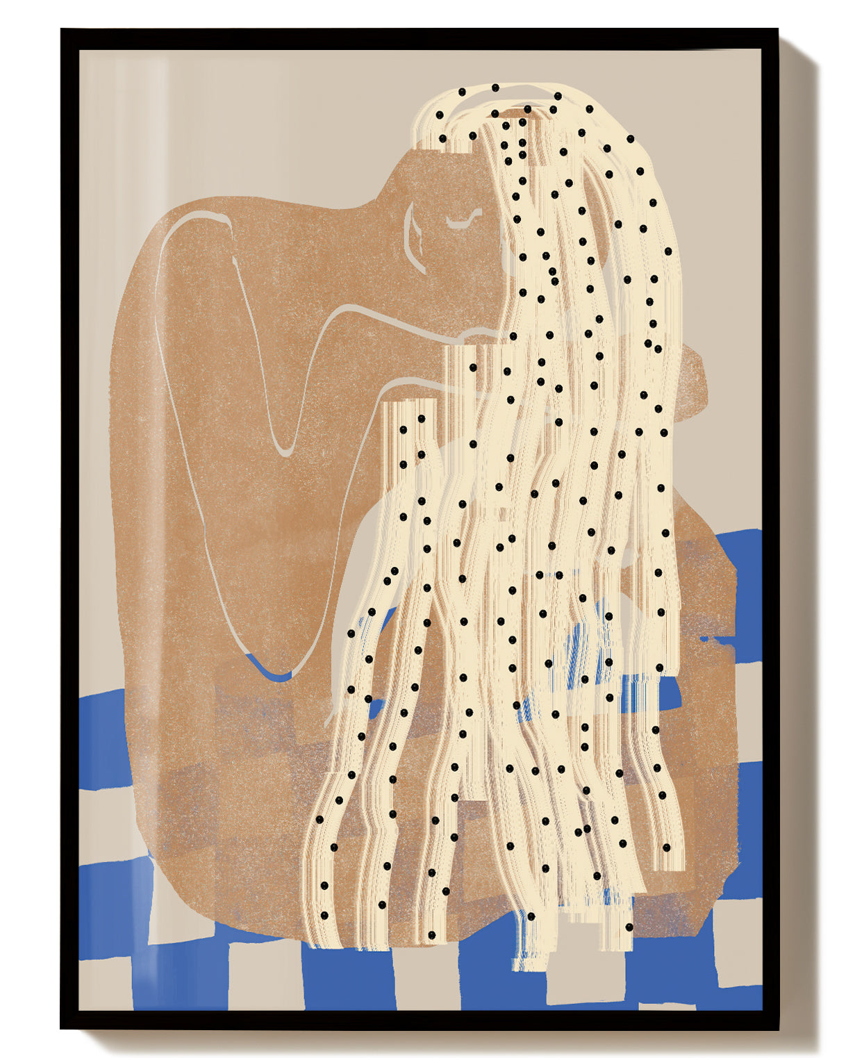 Abstraktes Terracotta Kunstposter – Abstract Terracotta