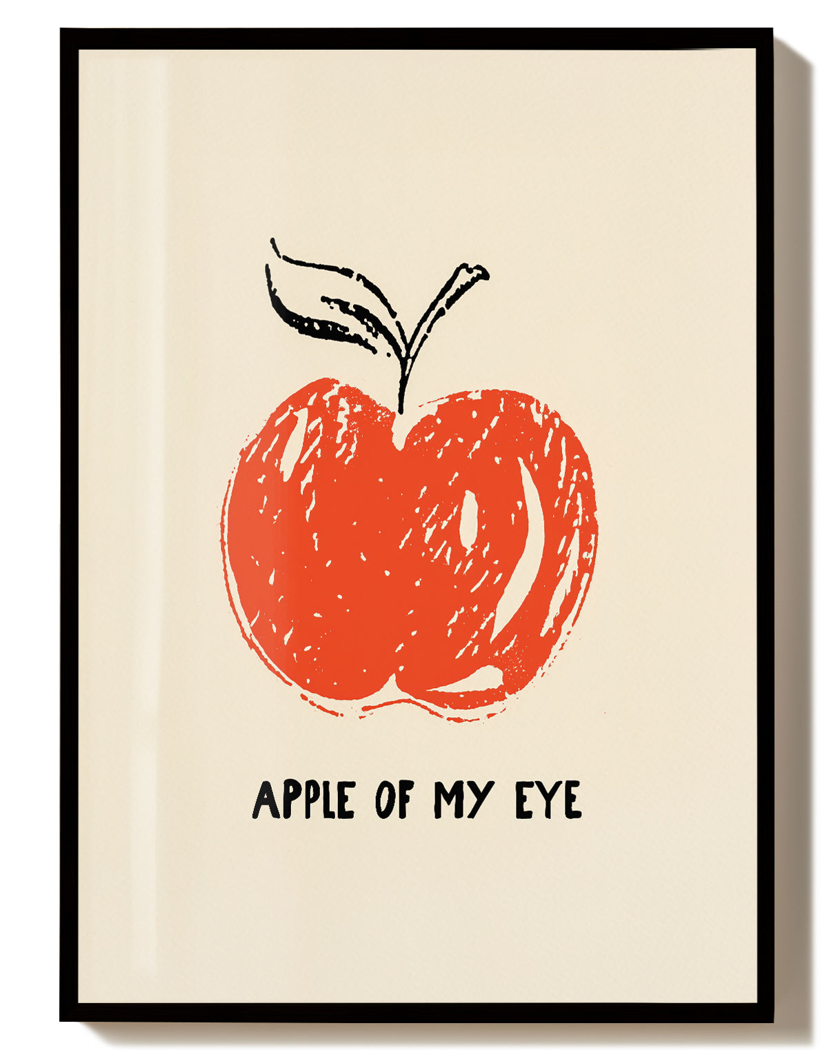 Minimalistisches Apfel Poster – Apple Of My Eye