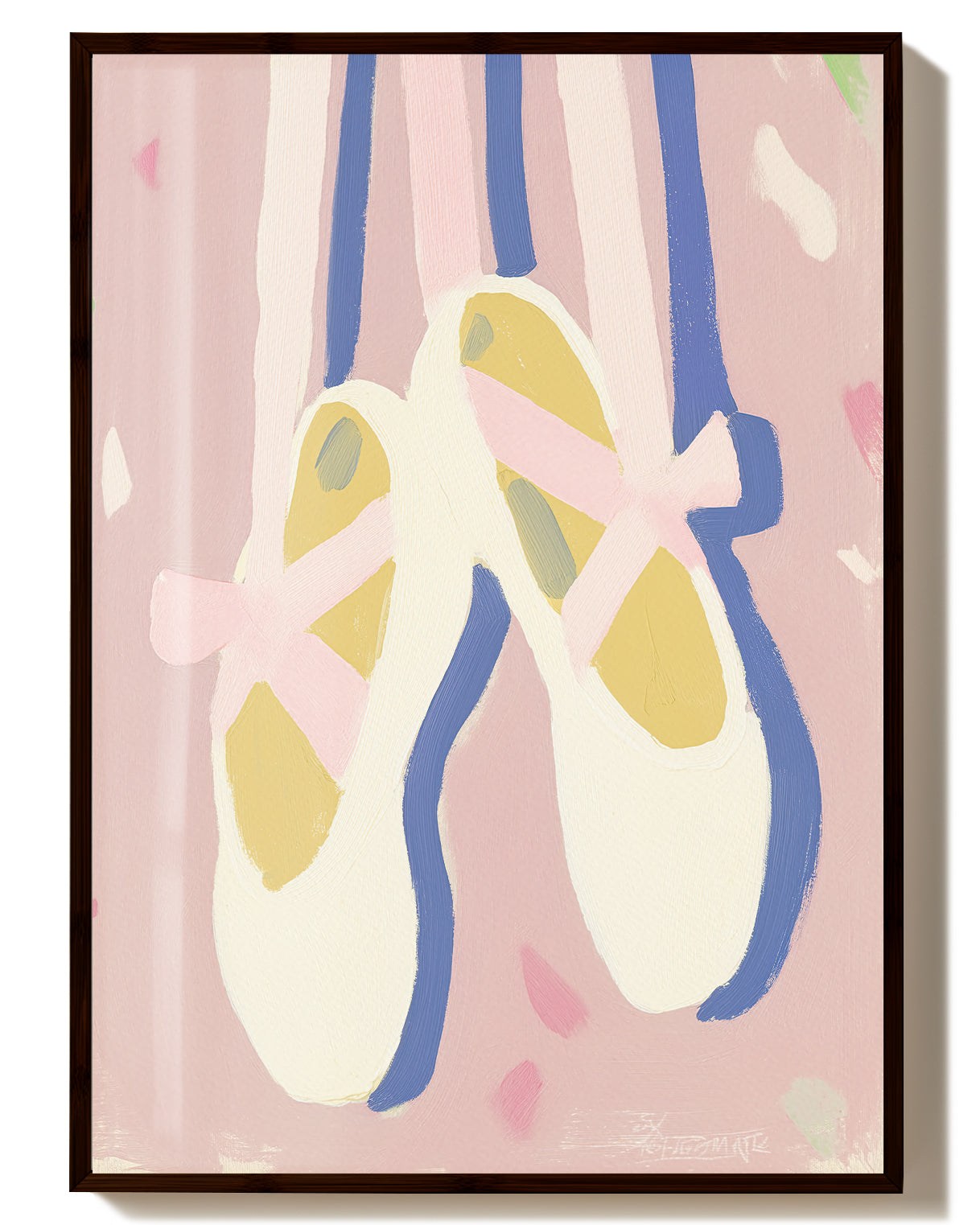 Ballettschuhe Poster – Ballet Dream Poster – FineArt Wandbild, moderne Kunst & Fine Art Print von Spawnd, handgefertigt & Made in Germany