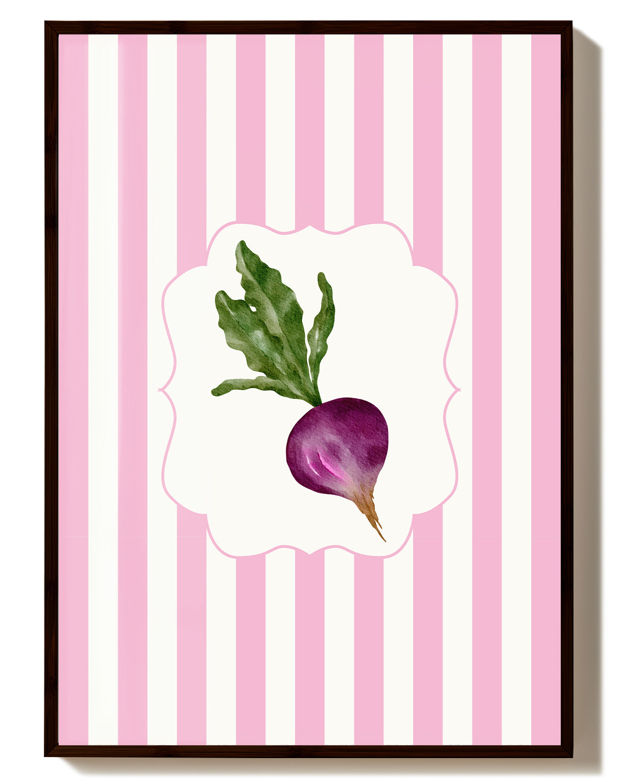 Rote Bete Poster – Beetroot Poster – FineArt Wandbild, moderne Kunst & Fine Art Print von Spawnd, handgefertigt & Made in Germany