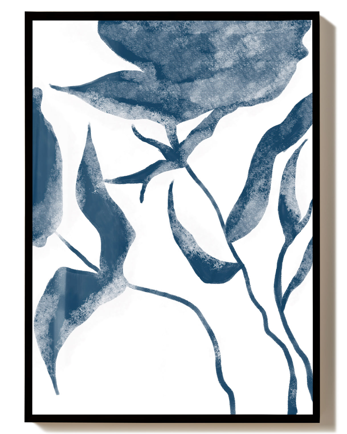 Blaues Botanisches Zweige Poster – Blue Botanic Branches