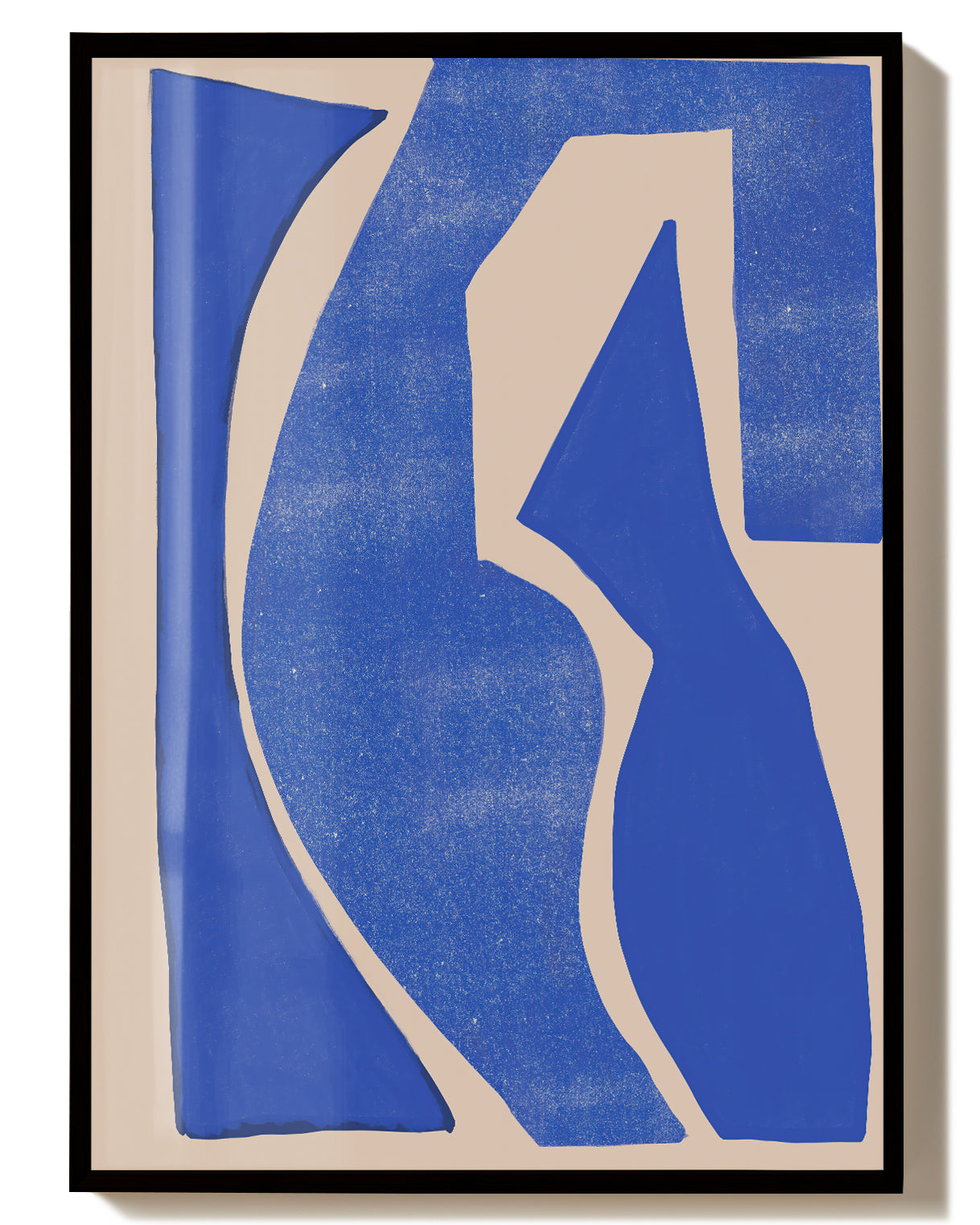 Blaue Minimal Figur Poster – Blue Minimal Figure