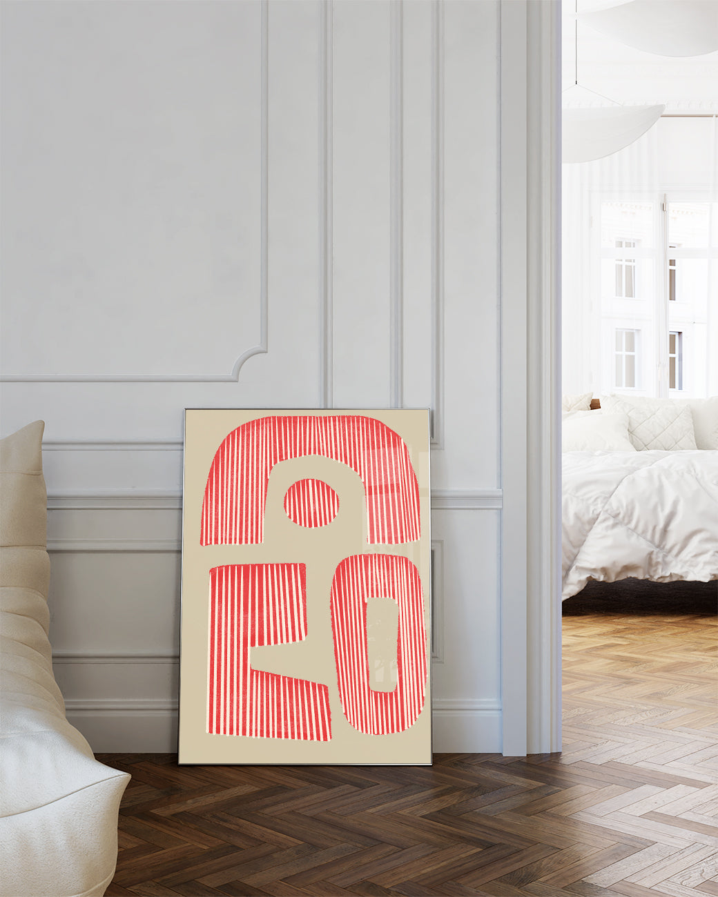 Bold Rotes Typografie Poster – Bold Red Graphic Type