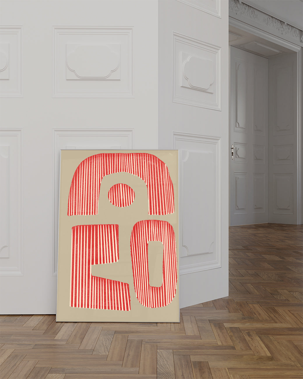 Bold Rotes Typografie Poster – Bold Red Graphic Type