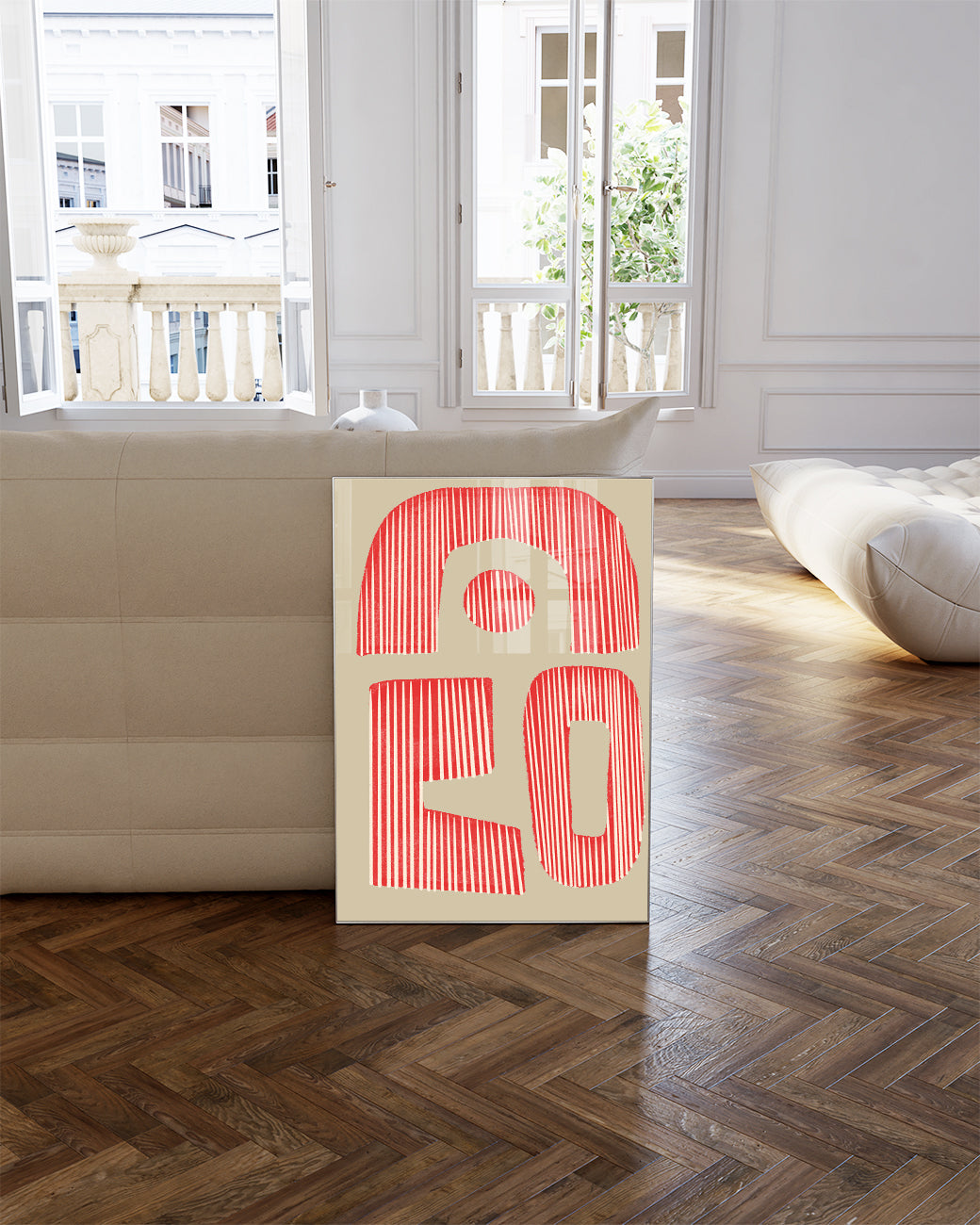 Bold Rotes Typografie Poster – Bold Red Graphic Type