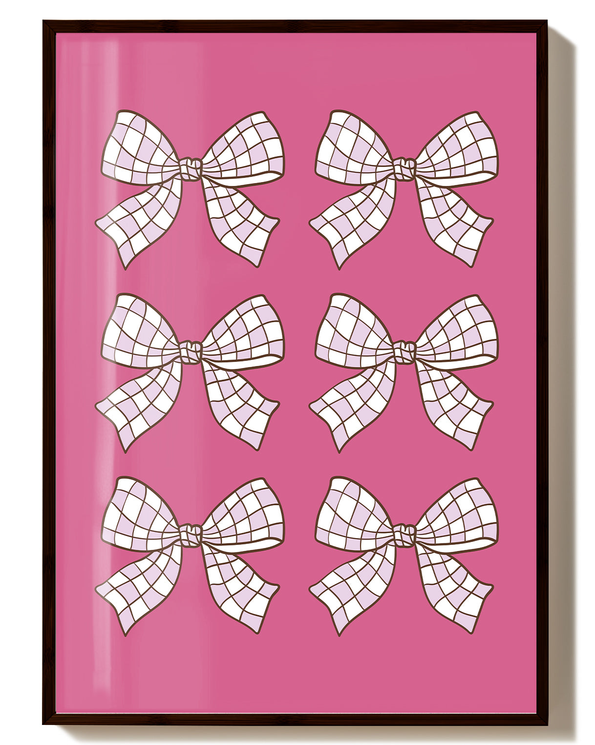 Schleifen Muster Poster – Bow Pattern Poster – FineArt Wandbild, moderne Kunst & Fine Art Print von Spawnd, handgefertigt & Made in Germany