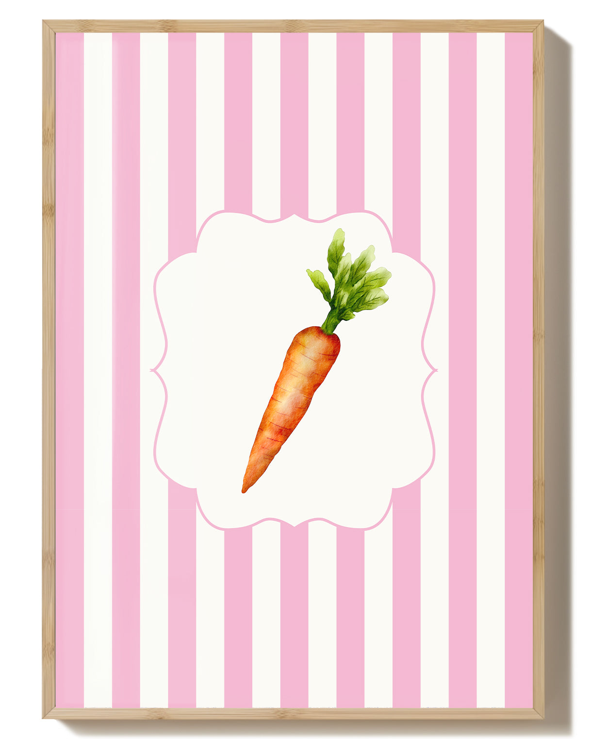 Karotten Poster – Carrot Poster – FineArt Wandbild, moderne Kunst & Fine Art Print von Spawnd, handgefertigt & Made in Germany