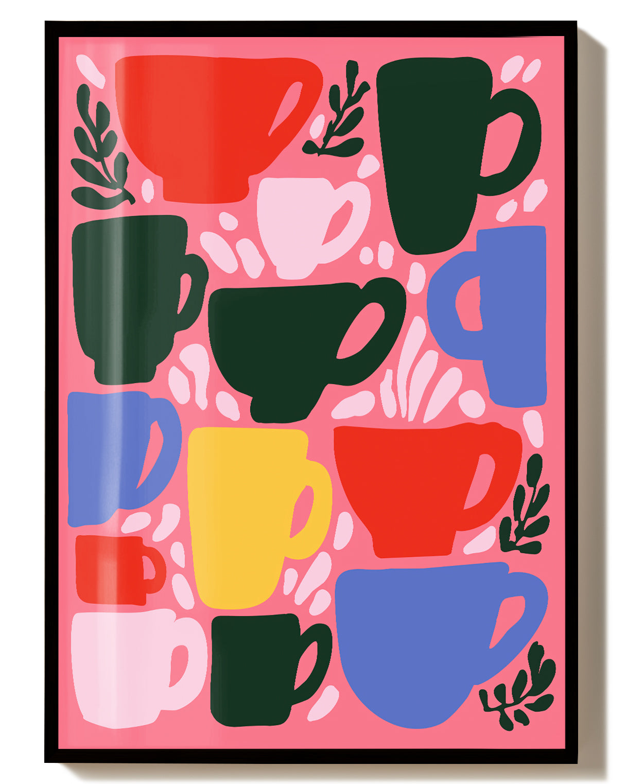 Modernes Kaffee Muster Poster – Coffee Break