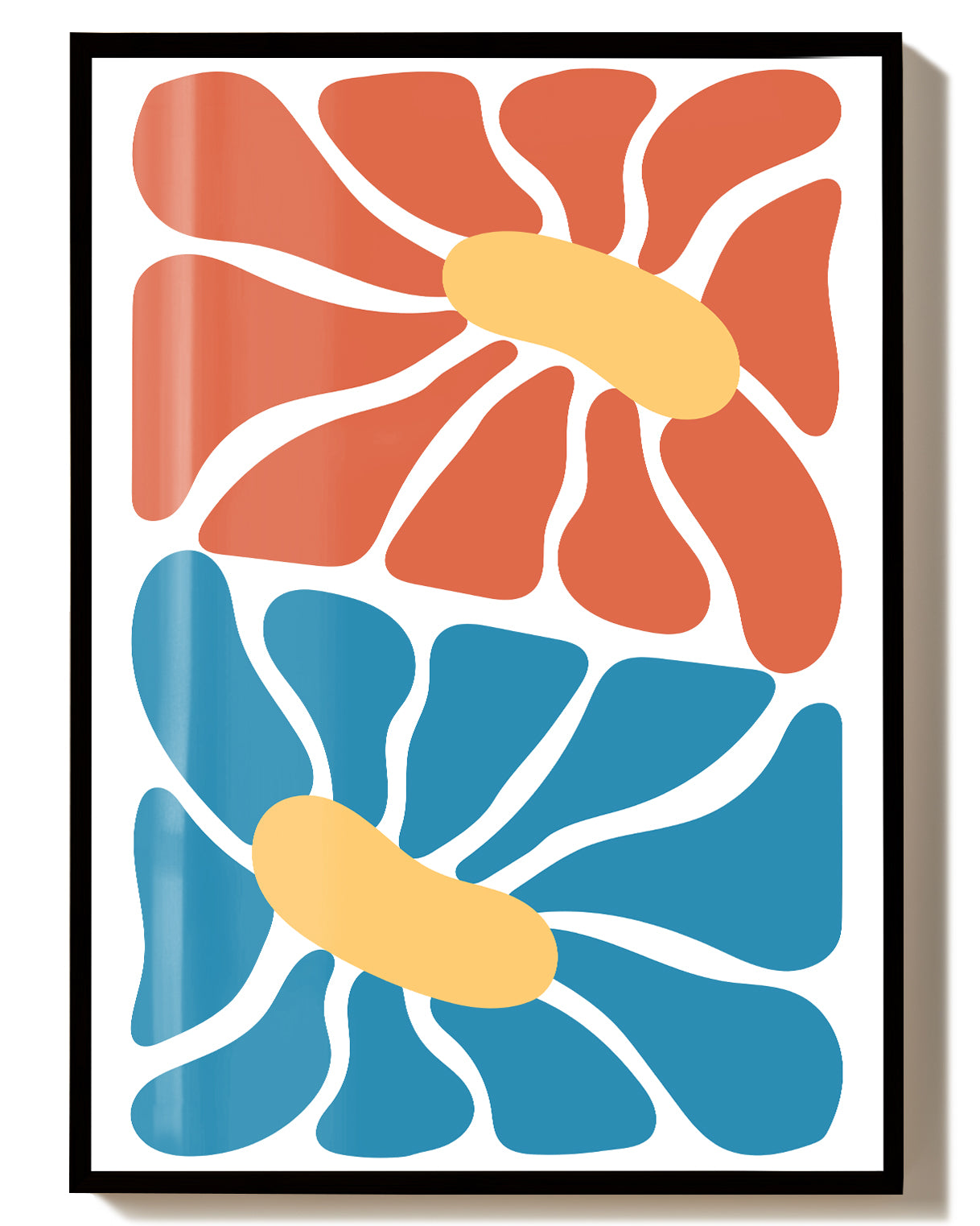 Colorful Flower Poster – Colorful Flower Composition Poster – FineArt Wandbild, moderne Kunst & Fine Art Print von Spawnd, handgefertigt & Made in Germany