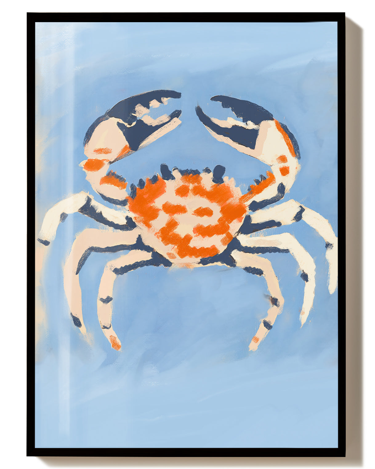 Maritimes Krebs Poster modern – Crab Daydream