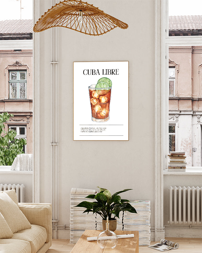 Cuba Libre Cocktail Poster – Cuba Libre