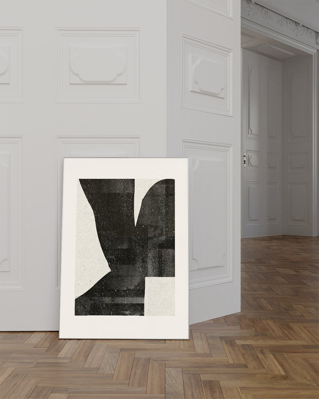 Dunkle Abstrakte Komposition Poster – Dark Abstract Composition