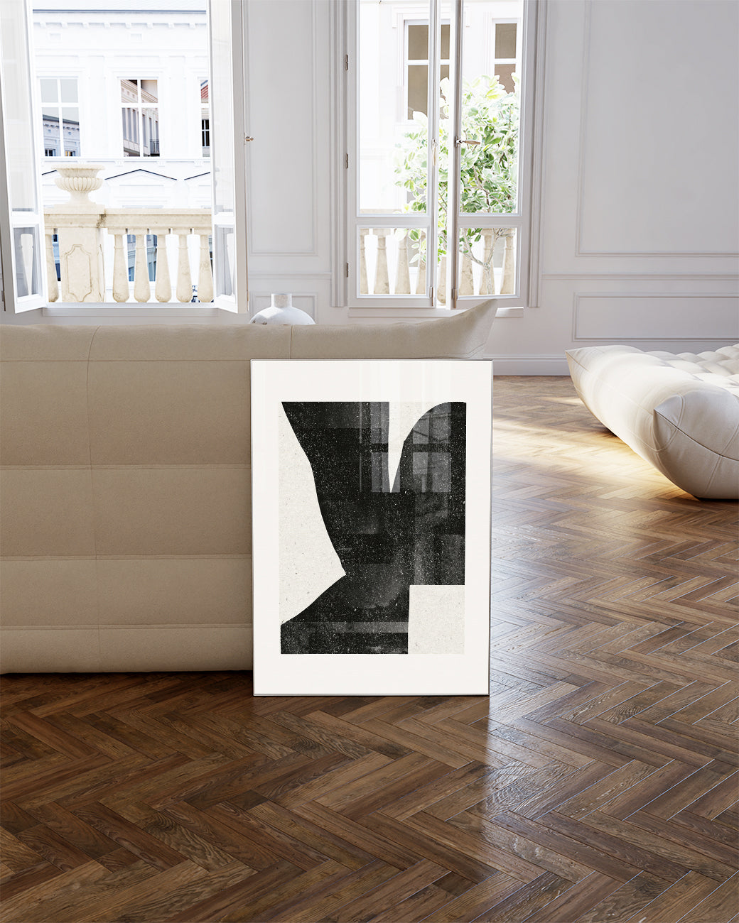 Dunkle Abstrakte Komposition Poster – Dark Abstract Composition