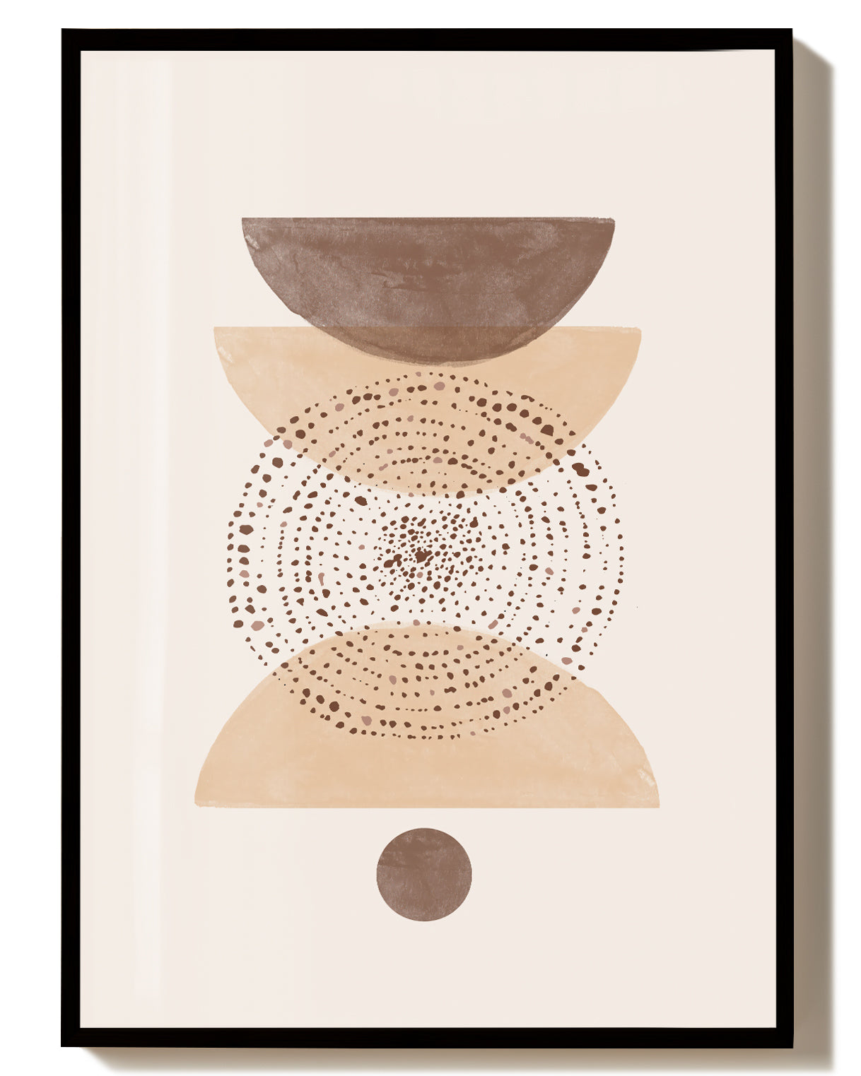 Erdige Geometrische Balance Poster – Earthy Geometric Stack