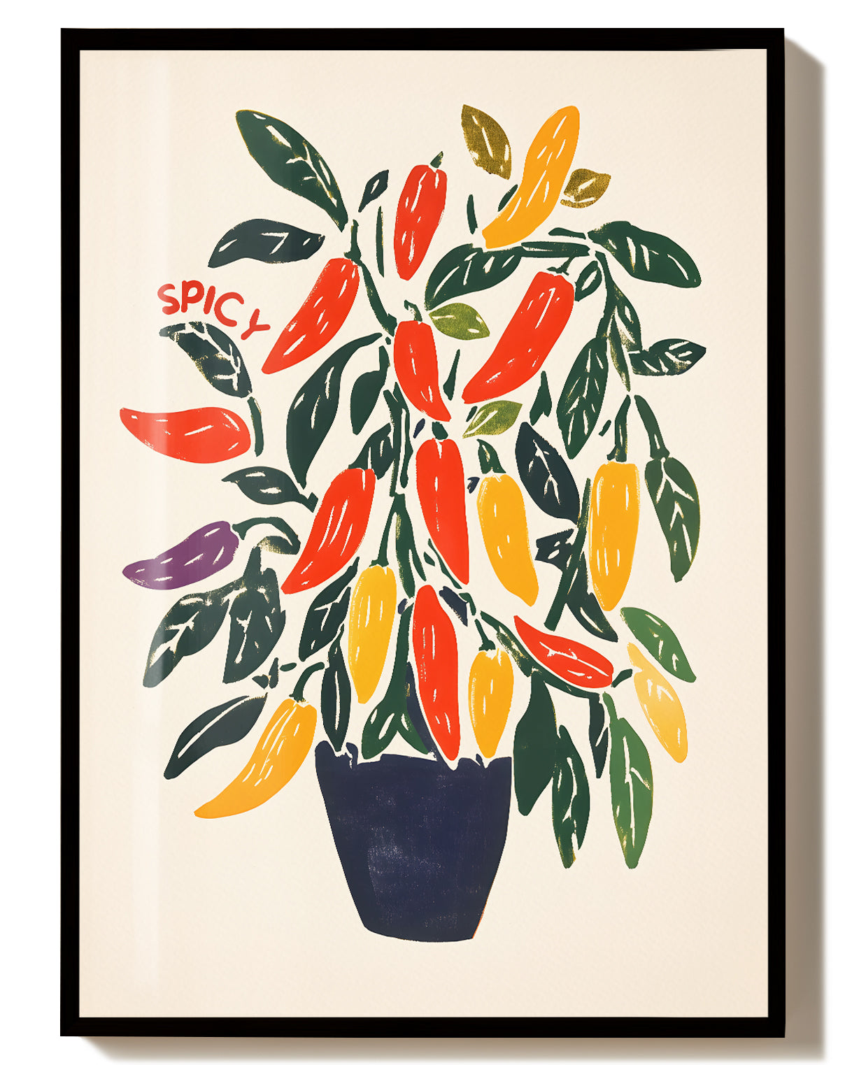 Buntes Pflanzen Poster modern – Fresh Harvest