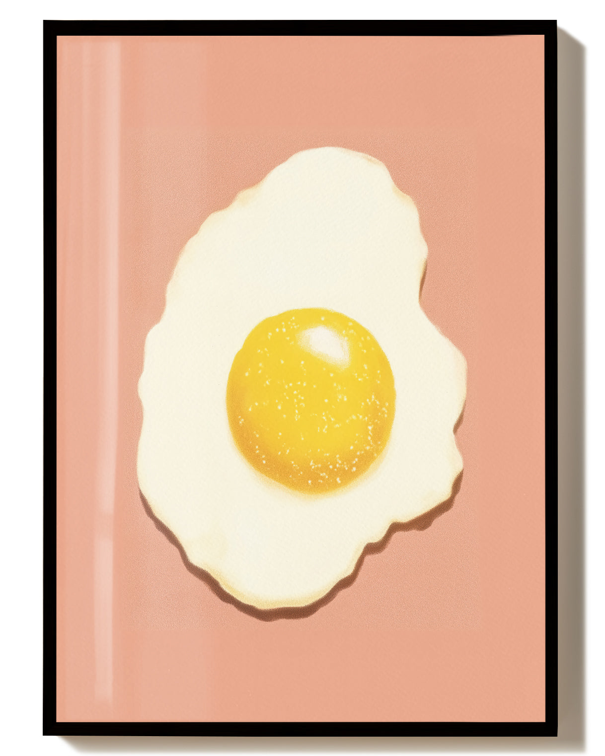Minimalistisches Ei Poster modern – Fried Egg