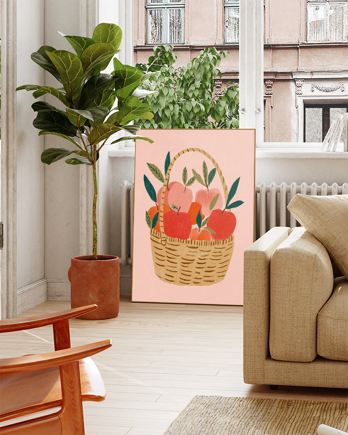 Obstkorb Poster modern – Fruit Basket