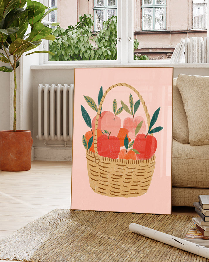 Obstkorb Poster modern – Fruit Basket