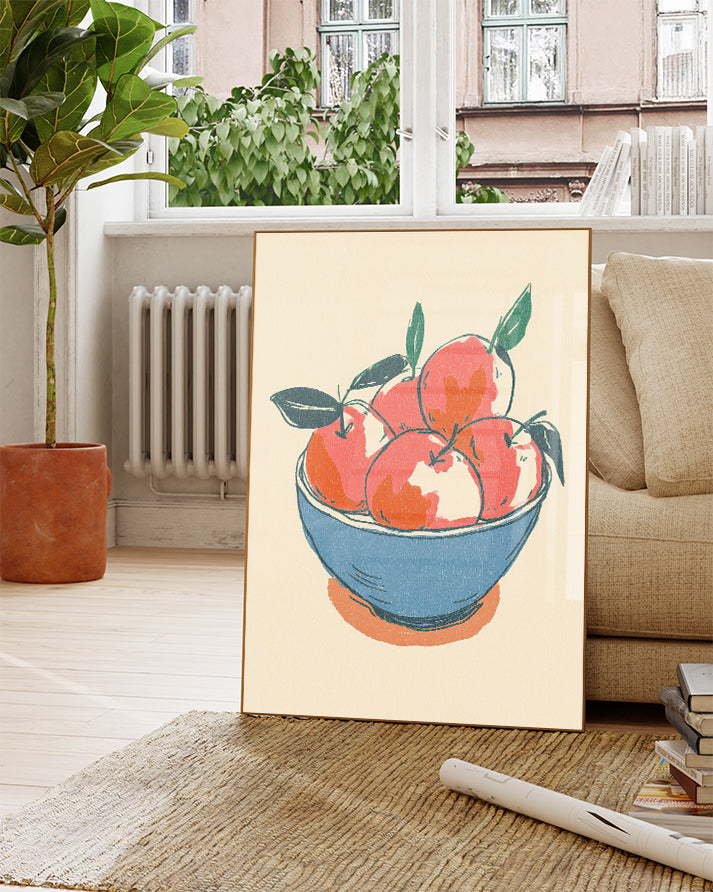 Modernes Obstschale Poster – Fruit Bowl