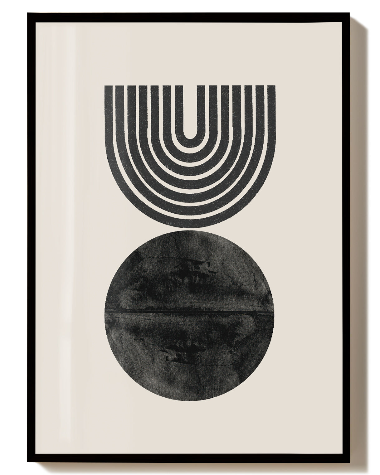 Geometrisches Sonnen Bogen Poster – Geometric Sun Arch