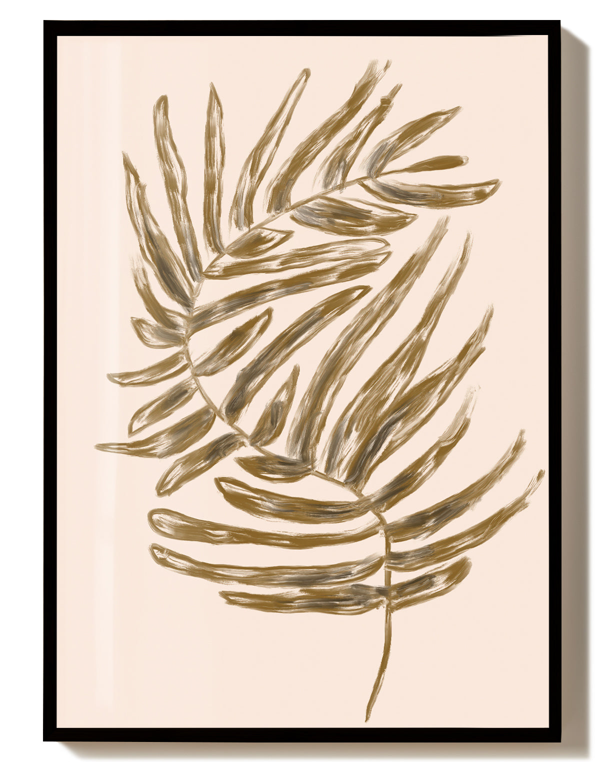Golden Palm Leaf Poster – Golden Palm Leaf