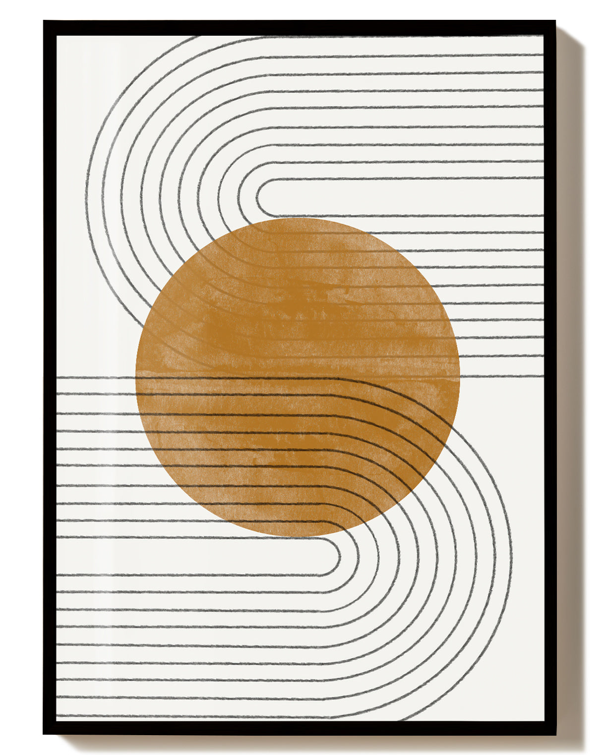 Golden Sun Abstract Poster – Golden Sun