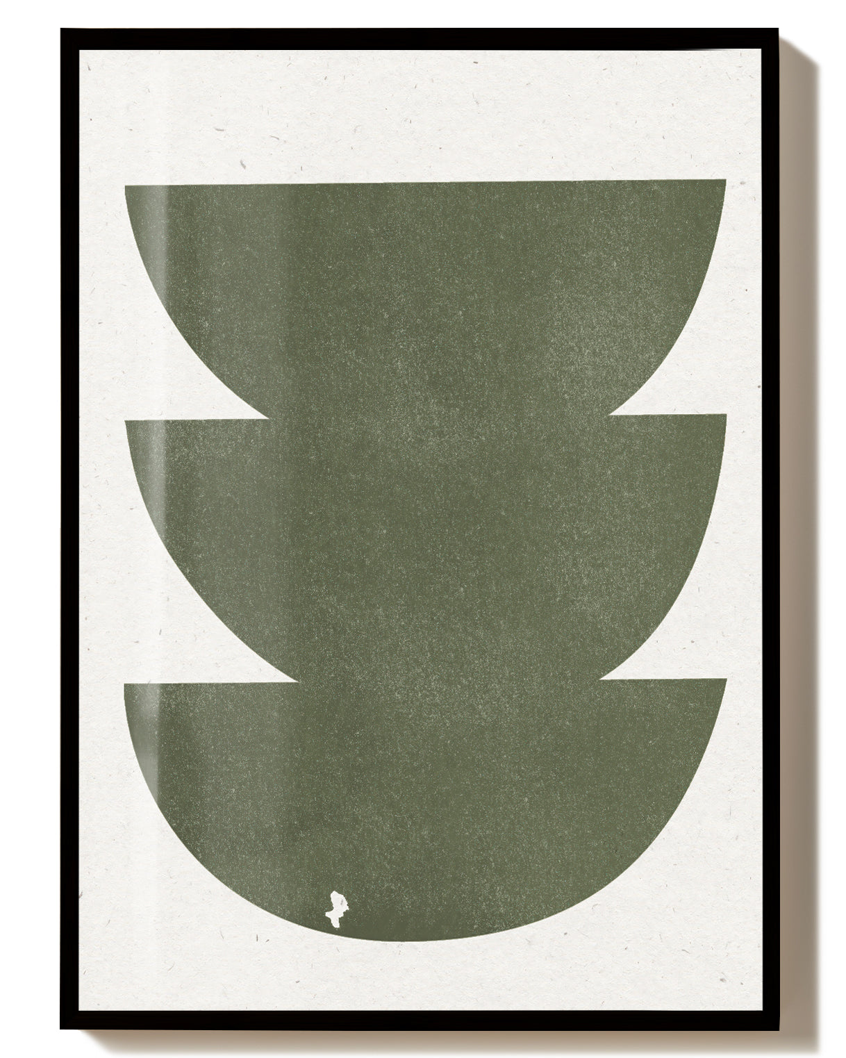 Grünes Geometrisches Stapel Poster – Green Geometric Stack