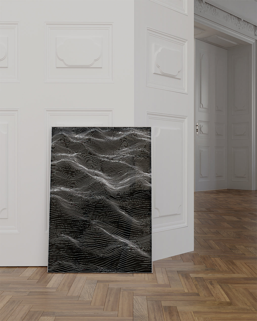 Abstraktes Wellen Muster Poster – Inner Waveform