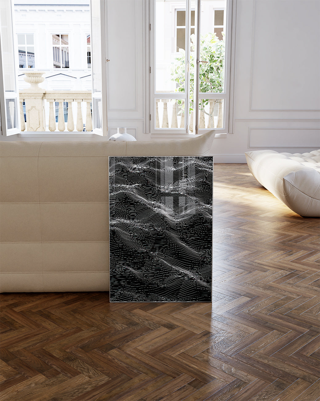 Abstraktes Wellen Muster Poster – Inner Waveform