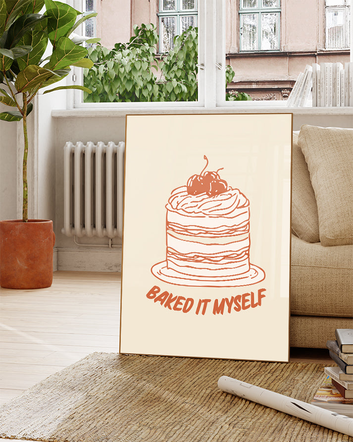 Kuchen Poster Illustration – Layered Cake