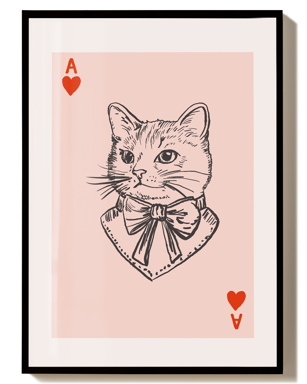 Minimalistisches Katzen Poster modern – Line Cat