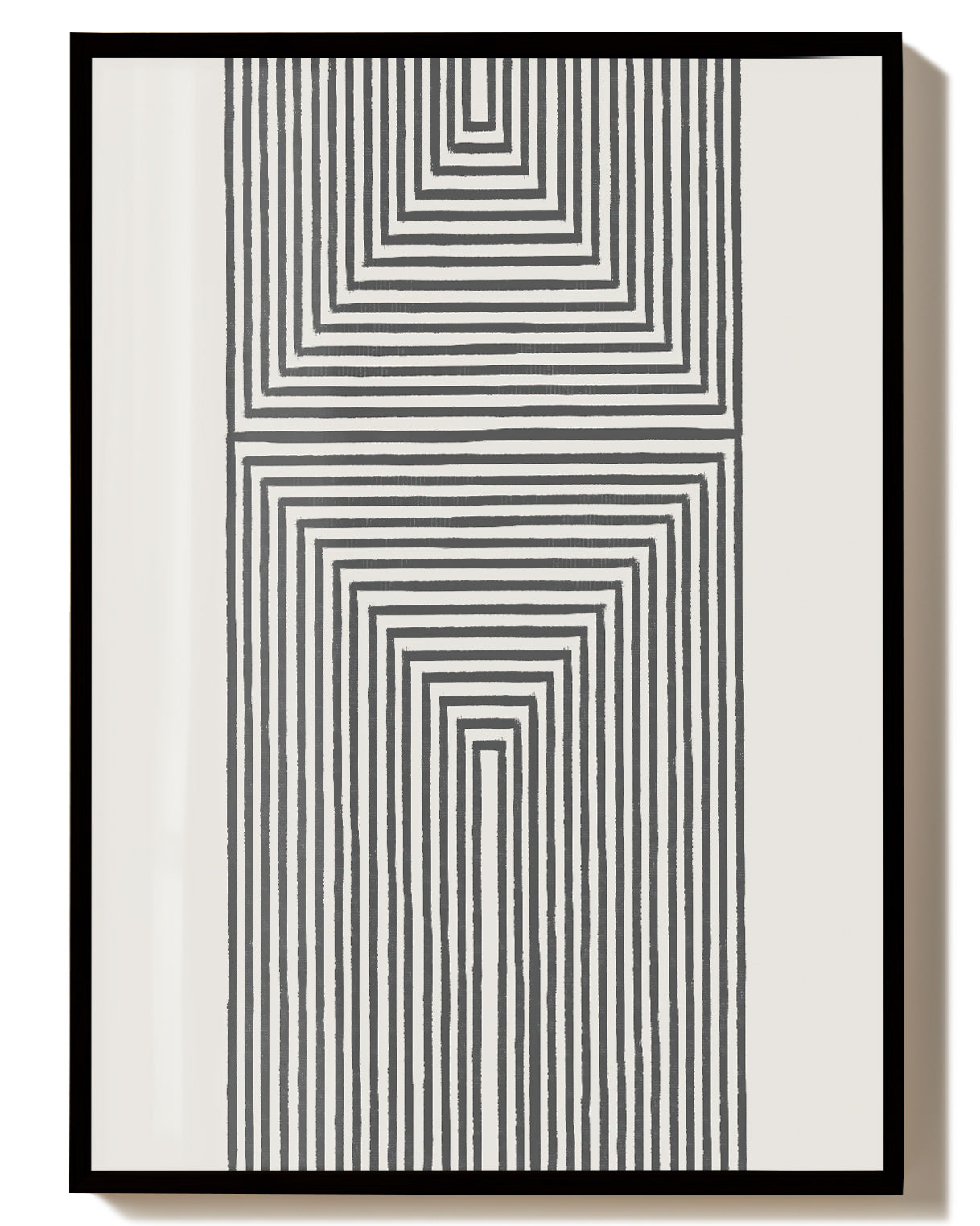 Geometrisches Linien Poster – Linear Depth Frame