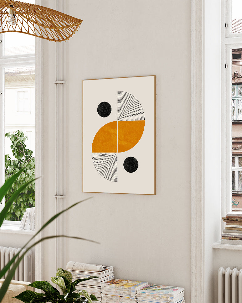 Mid Century Geometric Poster – Midcentury Geometric
