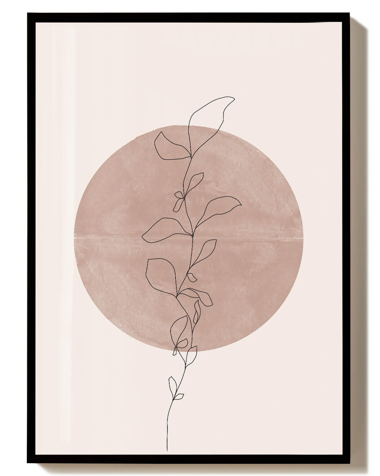 Botanisches Kreis Poster – Minimal Botanic Circle